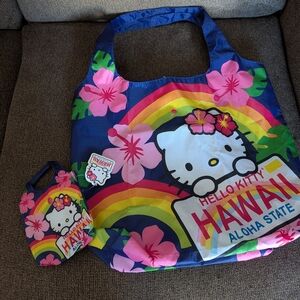 Hello Kitty Hawaii Aloha Tote - Pink and Navy